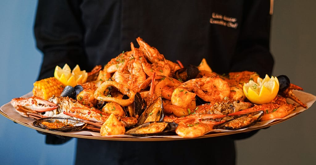 Choose From Sailor Boil Or Captain Boil At Shellfish Bar Dmcc Dubai restaurants Shop Online at Dubai Trades 3