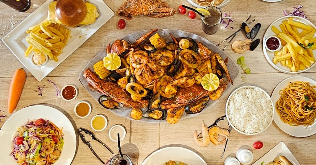 Choose From Sailor Boil Or Captain Boil At Shellfish Bar Dmcc Dubai restaurants Shop Online at Dubai Trades 4