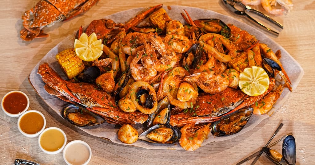 Choose From Sailor Boil Or Captain Boil At Shellfish Bar Dmcc Dubai restaurants Shop Online at Dubai Trades 2