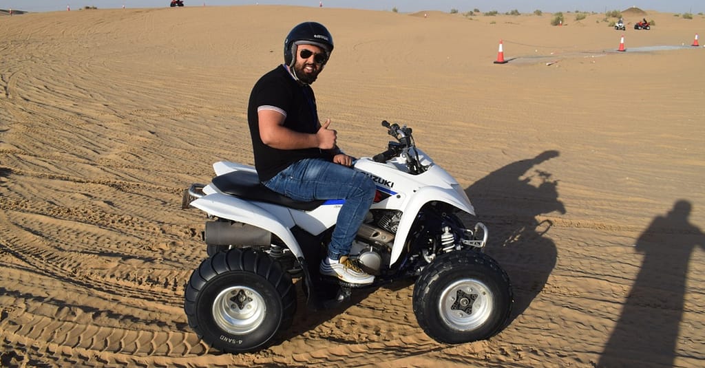 Desert Safari With 30 Minutes Quad Bike At Al Khaima Tours Dubai package Shop Online at Dubai Trades 4