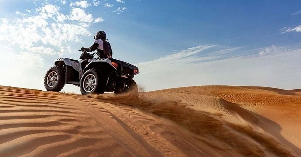 Desert Safari With Quad Biking Dubai package Shop Online at Dubai Trades 2