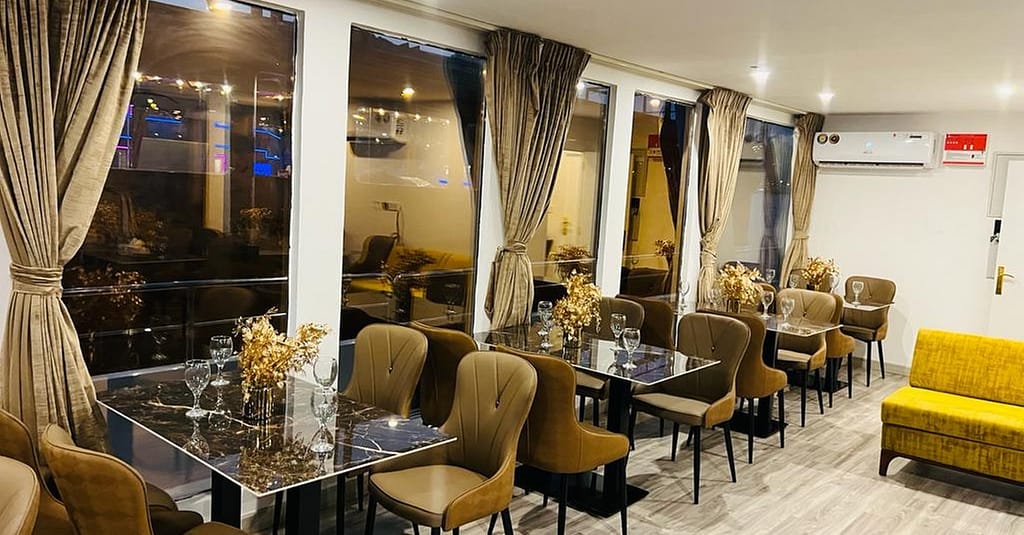 Dine, Dance, And Delight: Dubai Canal Dinner Dhow Cruise Dubai restaurants Shop Online at Dubai Trades 14
