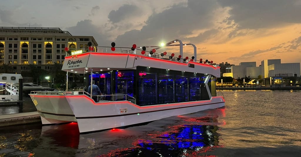 Dubai Canal Dhow Dinner Cruise With Soft Beverages And Live Shows Dubai restaurants Shop Online at Dubai Trades 4