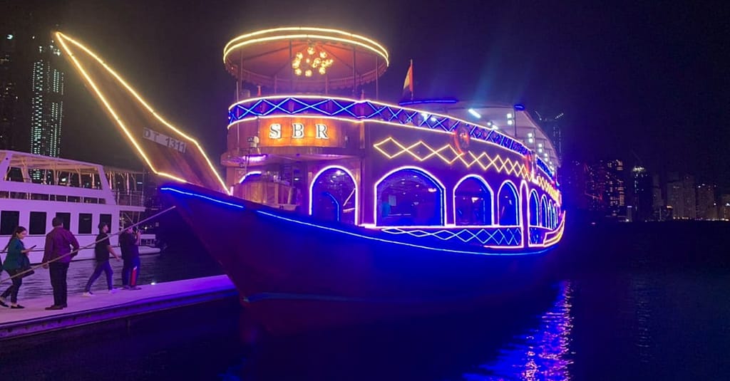 Dubai Marina Dinner Dhow Cruise For Child (Aed 129) & Adult (Aed 149) Dubai restaurants Shop Online at Dubai Trades 13