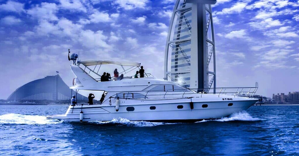 Embark On A Luxury Dubai Marina Yacht Cruise At Media Waves Yachts! Dubai activities Shop Online at Dubai Trades 12