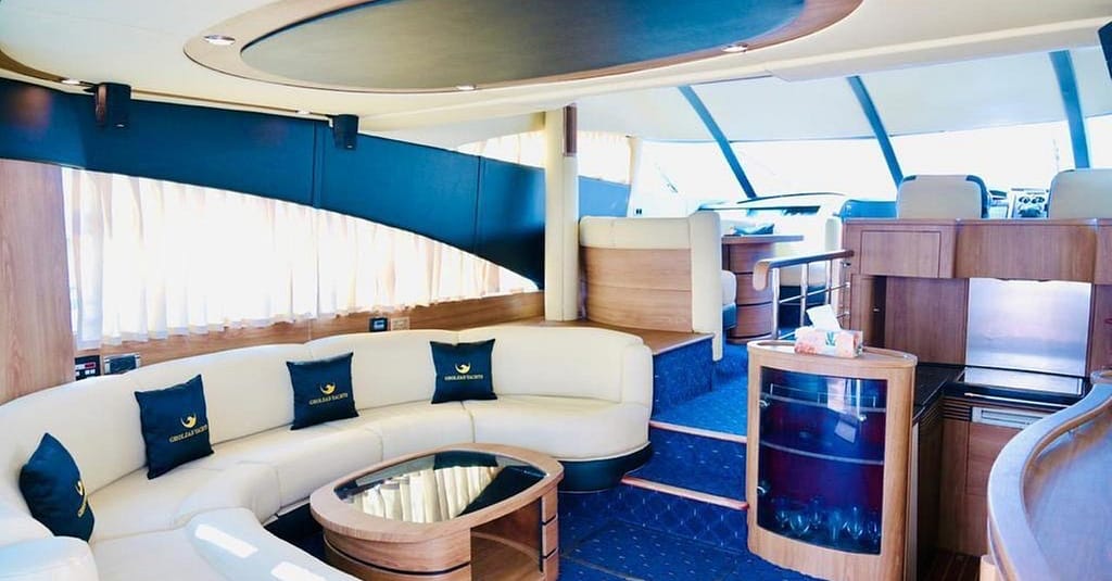 Embark On A Luxury Dubai Marina Yacht Cruise At Media Waves Yachts! Dubai activities Shop Online at Dubai Trades 18