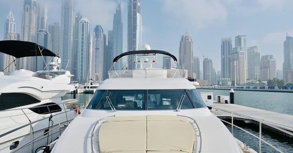Embark On A Luxury Dubai Marina Yacht Cruise At Media Waves Yachts! Dubai activities Shop Online at Dubai Trades 10