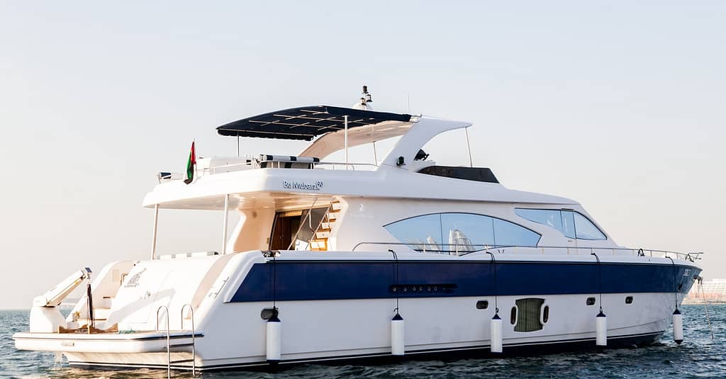 Embark On A Luxury Dubai Marina Yacht Cruise At Media Waves Yachts! Dubai activities Shop Online at Dubai Trades 2