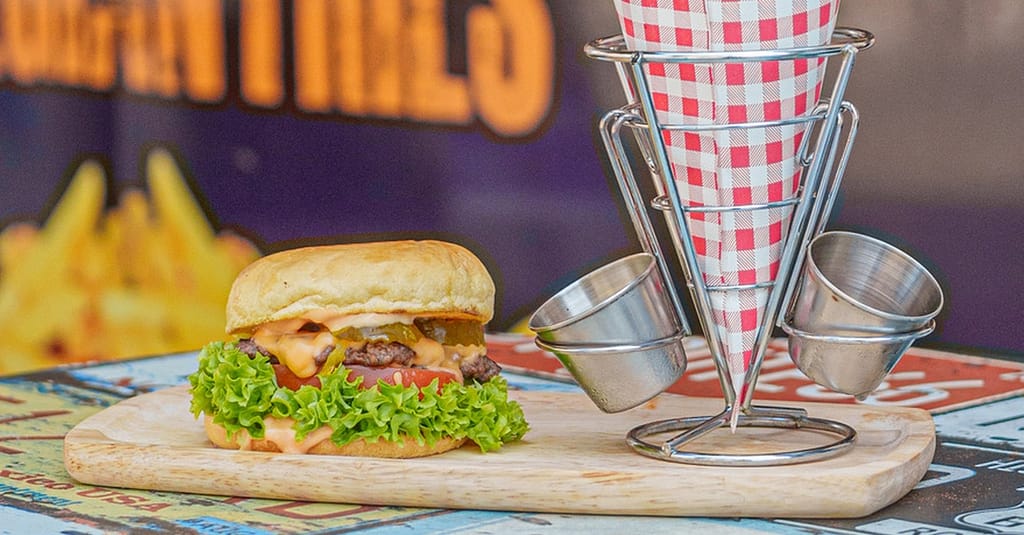 Enjoy A Burger With Belgian Fries And Beverage Dubai restaurants Shop Online at Dubai Trades 12