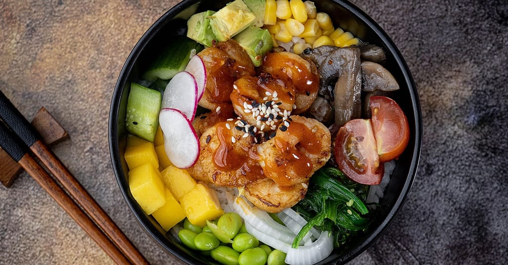 Feast On A Choice Of Poke Bowl 24oz + Classic Ice Tea For 1, 2 Or 4 Abu Dhabi restaurants Shop Online at Dubai Trades 12