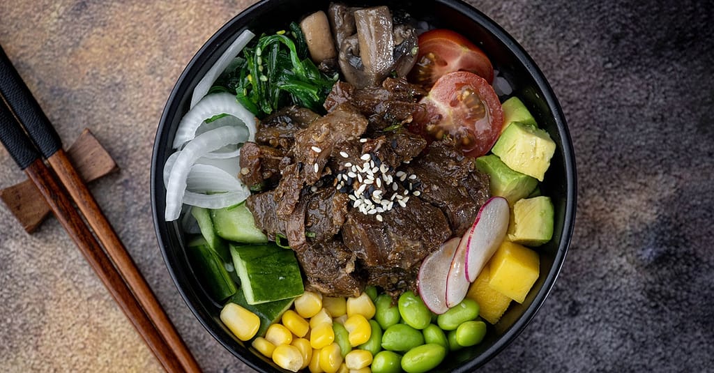 Feast On A Choice Of Poke Bowl 24oz + Classic Ice Tea For 1, 2 Or 4 Abu Dhabi restaurants Shop Online at Dubai Trades 4
