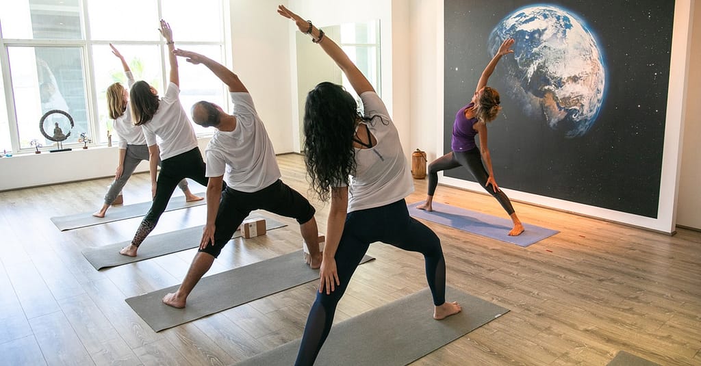 Find Tranquility With One/Five Yoga Sessions Or One Month Open Pass Abu Dhabi other Shop Online at Dubai Trades 4