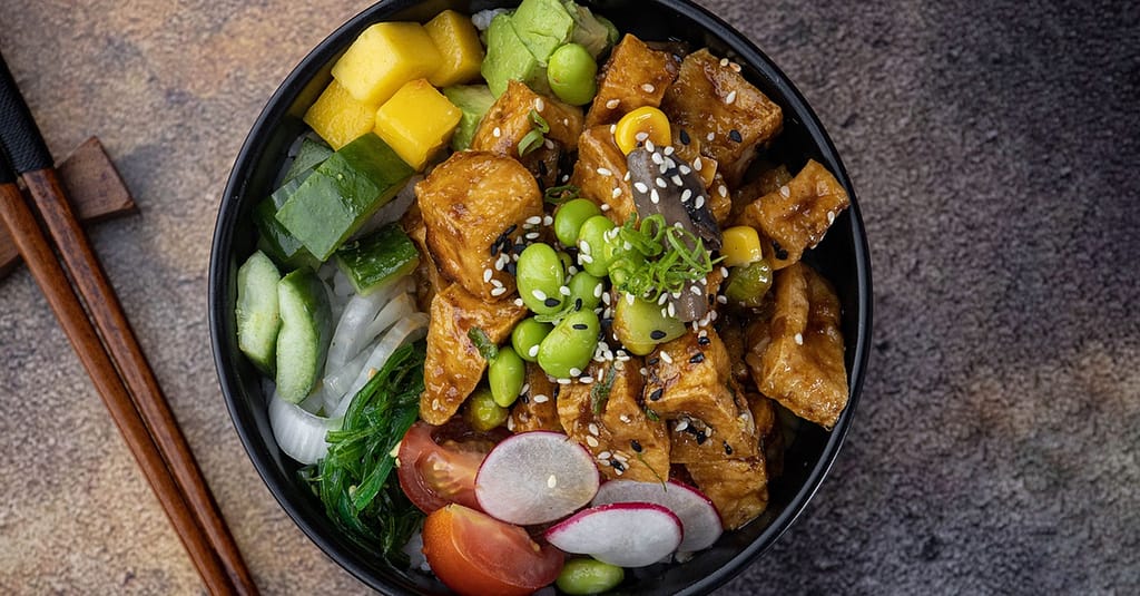 For 1,2 Or 4: Choice Of Poke Bowl 24oz W/ Classic Ice Tea Abu Dhabi restaurants Shop Online at Dubai Trades 12