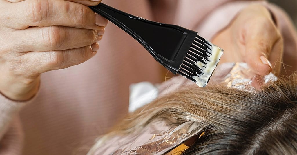 Hair Root Color With Paddle Dry At Spaces Salon And Spa National Deal other Shop Online at Dubai Trades 2