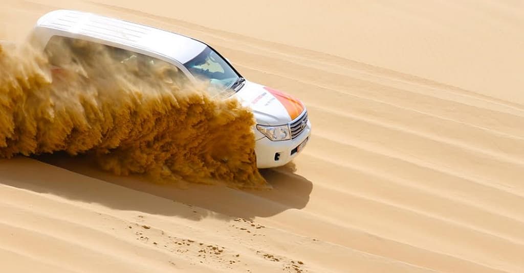 Half-Day Desert Safari Experiences With Dune Dinner, Pickup & More Abu Dhabi package Shop Online at Dubai Trades 10