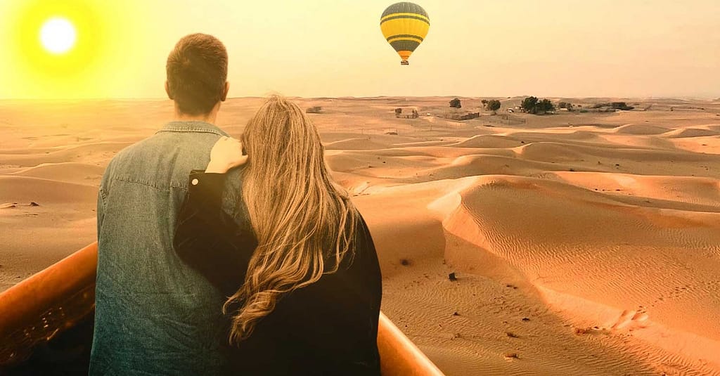 Hot Air Balloon Flight Experience At 4,000 Feet For Adult Or Child Sharjah & N. Emirates activities Shop Online at Dubai Trades 4