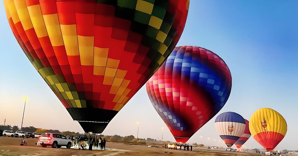 Hot Air Balloon Flight Experience For 1 Child Or 1, 2, Or 4 Adults National Deal activities Shop Online at Dubai Trades 2