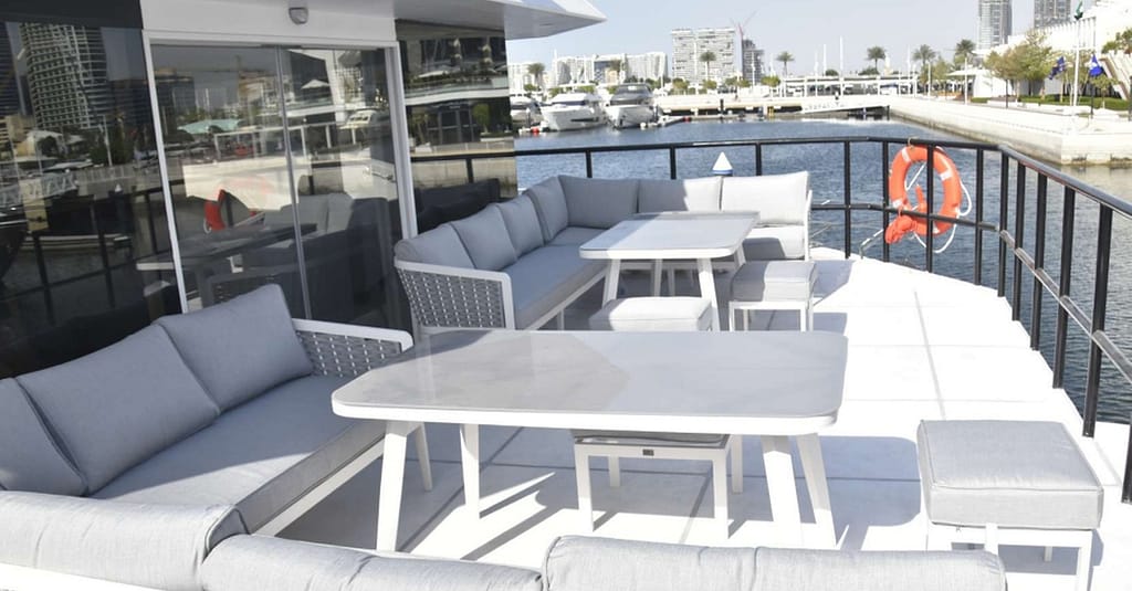 Luxury House Boat Sunset Cruise Dubai Marina At Luxury Yachts Dubai package Shop Online at Dubai Trades 6
