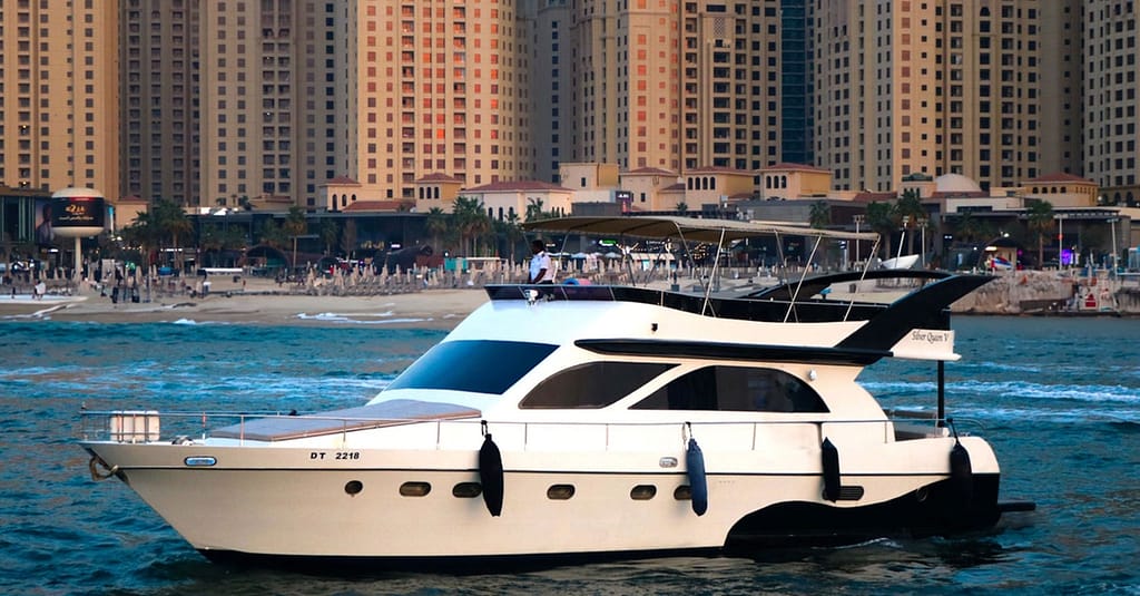 New 75ft Yacht Silver Queen V Up To 30pax For 1, 2, 3, Or 4-Hour Dubai activities Shop Online at Dubai Trades 4