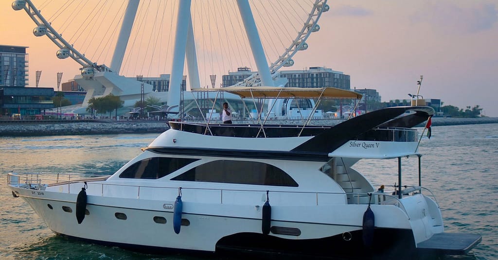 New 75ft Yacht Silver Queen V Up To 30pax For 1, 2, 3, Or 4-Hour Dubai activities Shop Online at Dubai Trades 5
