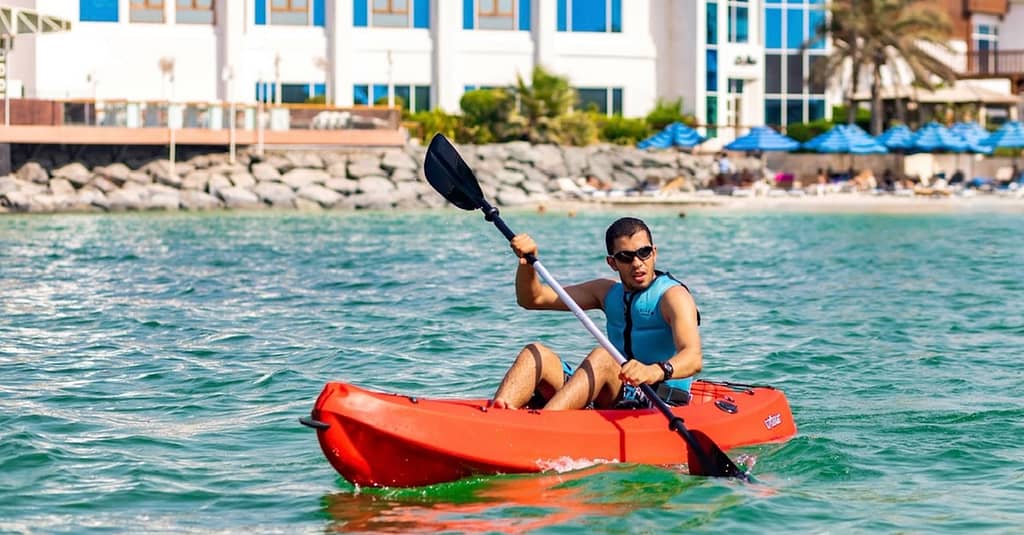 One-Hour Paddleboard Or Kayak Rental At Sea Riders Dubai activities Shop Online at Dubai Trades 4