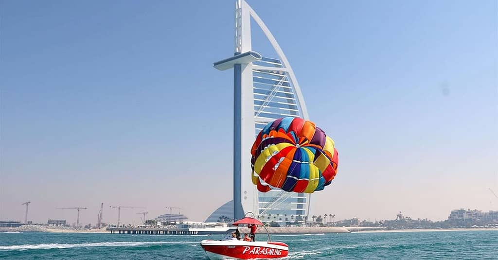 Parasailing At Bissalama Travels Dubai activities Shop Online at Dubai Trades 3