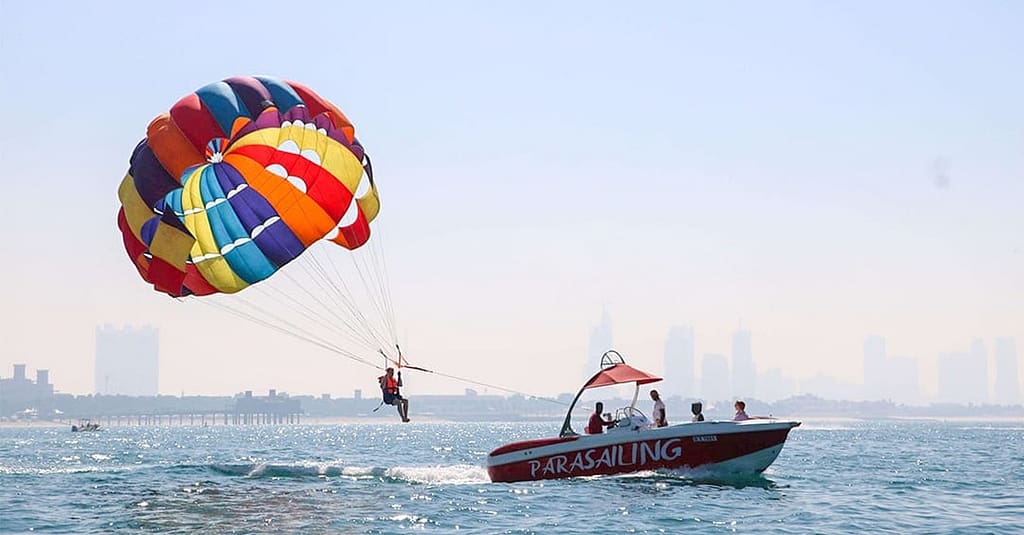 Parasailing At Bissalama Travels Dubai activities Shop Online at Dubai Trades 4