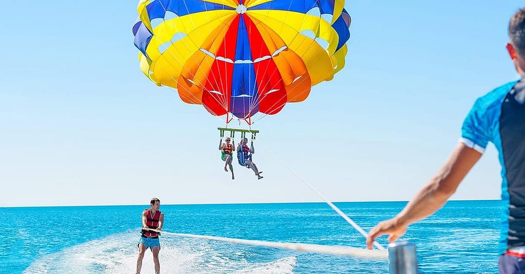 Parasailing At Bissalama Travels Dubai activities Shop Online at Dubai Trades 2