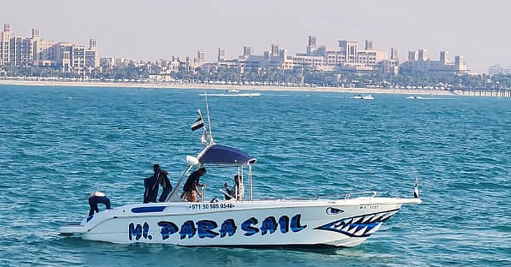 Parasailing In The Middle Of The Sea At 500ft For One Or Two Dubai activities Shop Online at Dubai Trades 4