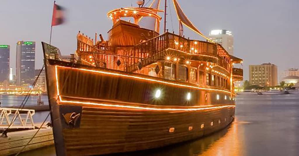 Rustar Premium Dhow Cruise Dinner For One, Two Or Four People Dubai restaurants Shop Online at Dubai Trades 2