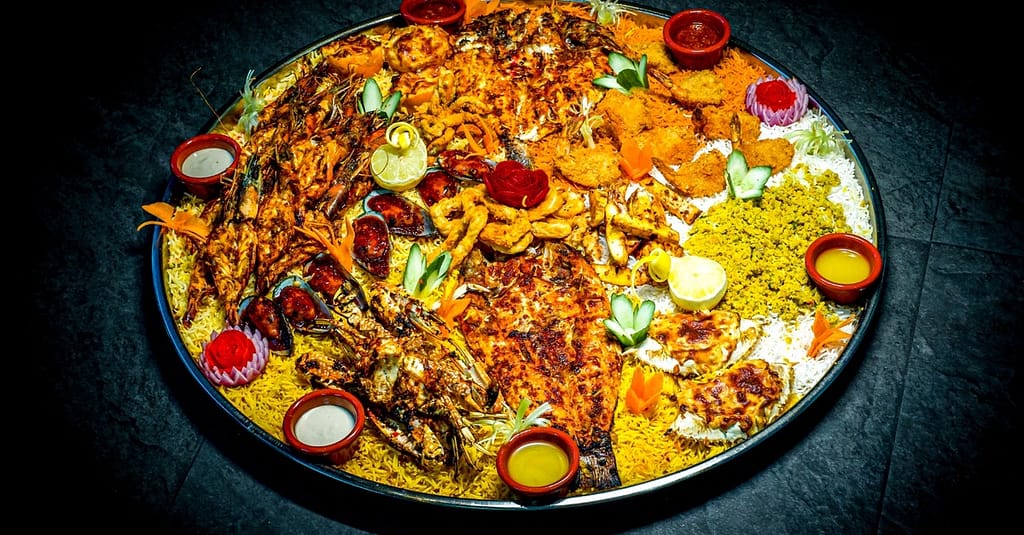 Satisfy Your Cravings With Golden Or Silver Seafood Platter! Dubai restaurants Shop Online at Dubai Trades 4