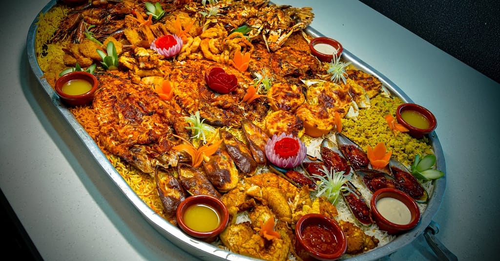 Satisfy Your Cravings With Golden Or Silver Seafood Platter! Dubai restaurants Shop Online at Dubai Trades 2