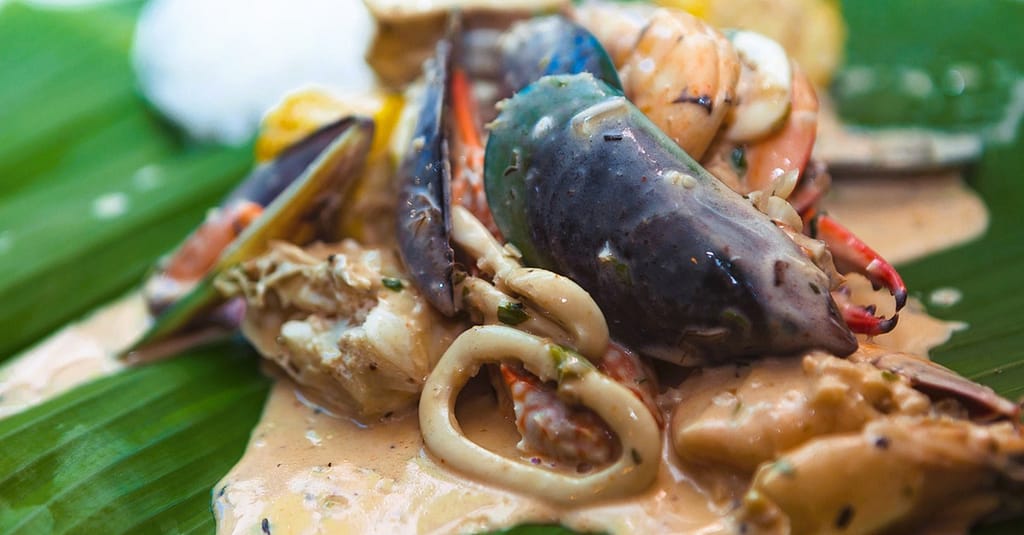 Seafood With Rice, And Ice Tea Dubai restaurants Shop Online at Dubai Trades 5