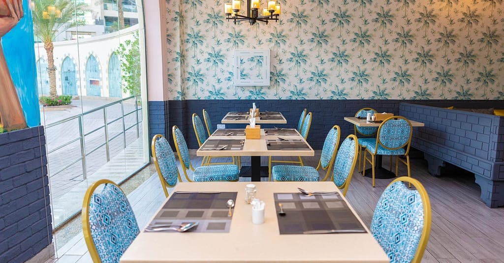 Seafood With Rice, And Ice Tea Dubai restaurants Shop Online at Dubai Trades 7