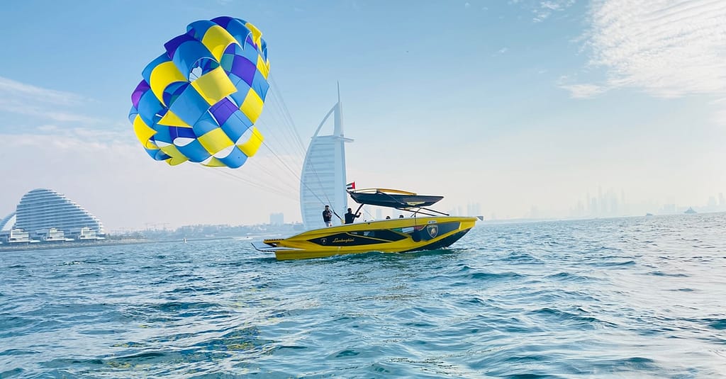 Soar Above Dubais Coastline With 30-Minute Parasailing For One Or Two Dubai activities Shop Online at Dubai Trades 12