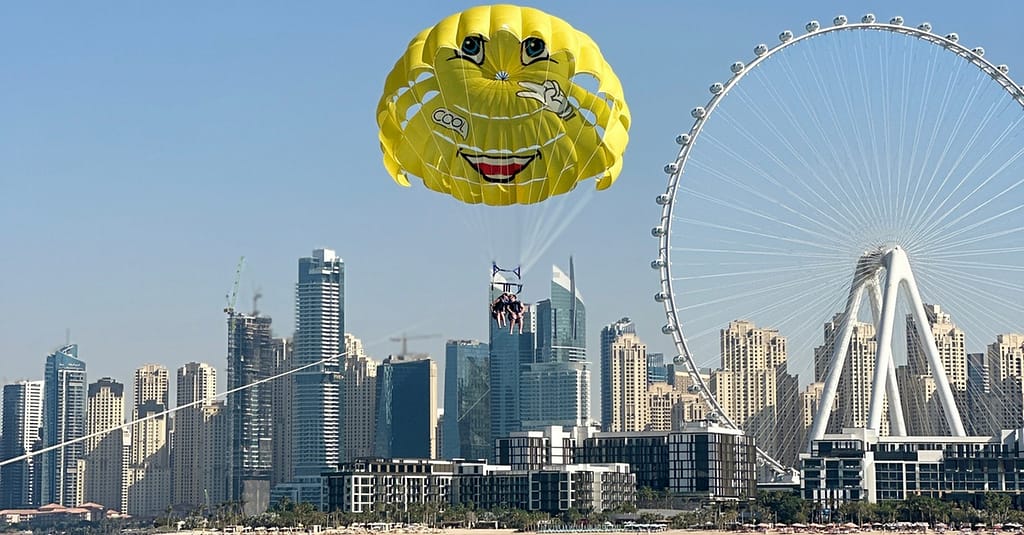 Soar Above Dubais Coastline With 30-Minute Parasailing For One Or Two Dubai activities Shop Online at Dubai Trades 14