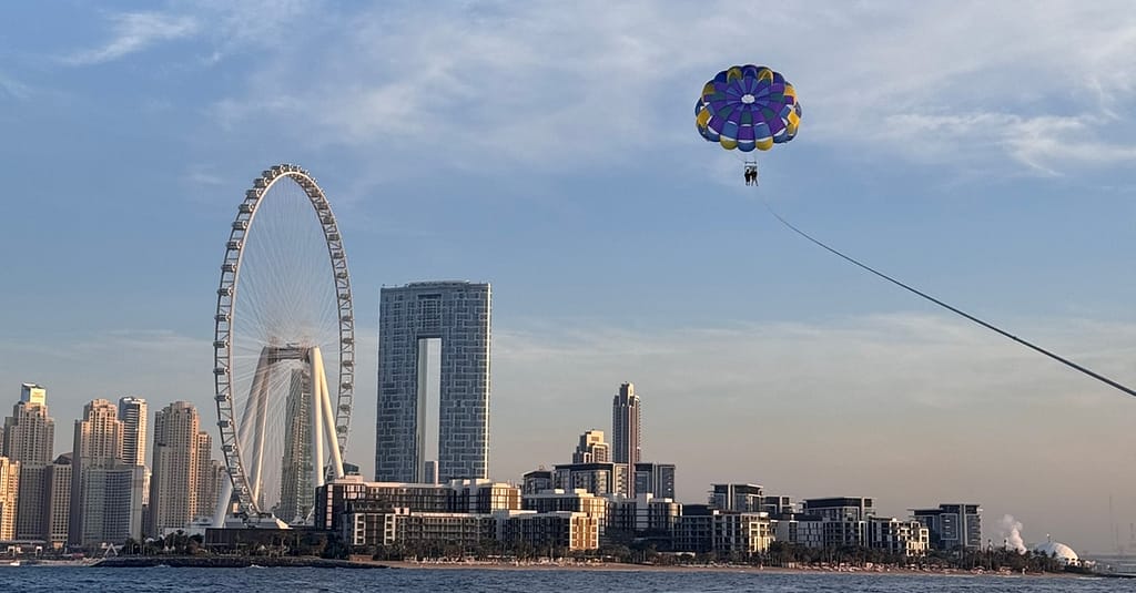 Soar Above Dubais Coastline With 30-Minute Parasailing For One Or Two Dubai activities Shop Online at Dubai Trades 7