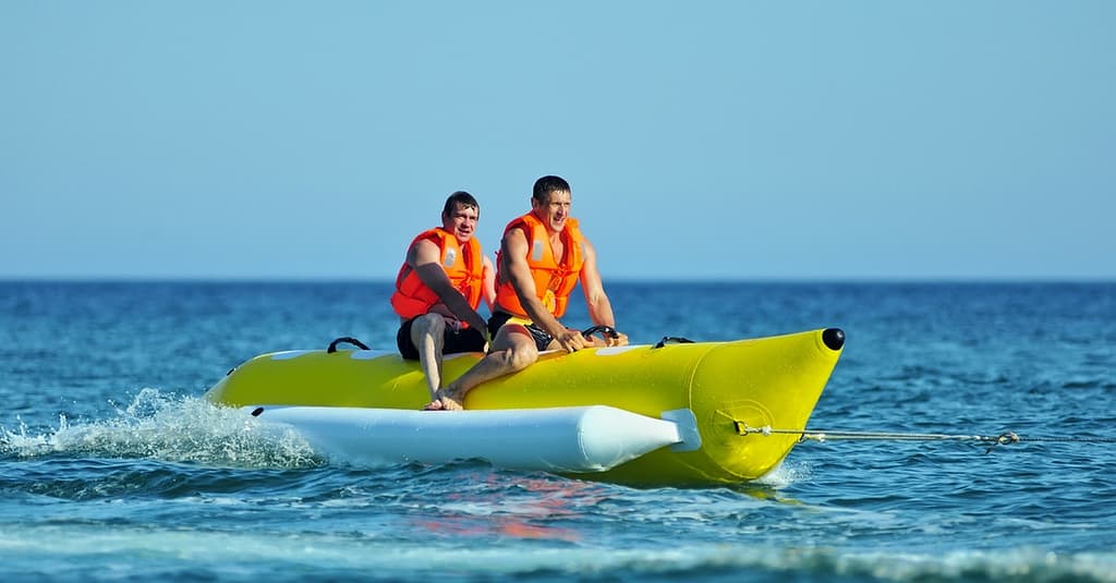 Thrilling Rides: 30-Min Inflatable Banana Or Donut-Shaped Boat Ride Dubai activities Shop Online at Dubai Trades 2