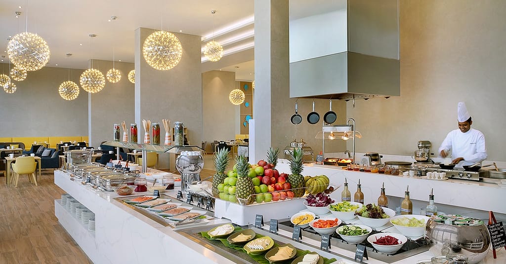 Unleash Your Inner Foodie: Indulge In A Breakfast Buffet & Pool Combo! Dubai restaurants Shop Online at Dubai Trades 3