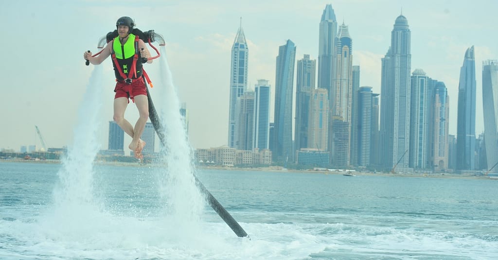 Up To 53% Off On Flyboarding / Water Jet Pack (Ride / Activity) At Hydro Water Sport L.L.C Dubai activities Shop Online at Dubai Trades 2