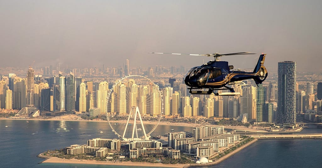 Up To One-Hour Helicopter Flying Tour At Falcon Aviation Services Dubai package Shop Online at Dubai Trades 2