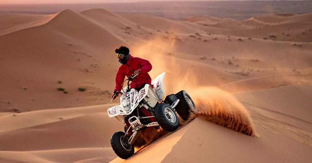 Vip Desert Safari Adventure: Dune Bashing, Quad Biking & Bbq Dinner! Dubai package Shop Online at Dubai Trades 2