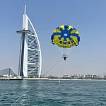 Dubai Parasailing: Experience with Burj Al Arab Sights at Jumeirah Mosque