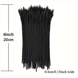 0.4cm Width Hair Dreadlock Extensions Men/women, Full Handmade Permanent Loc Extensiosn Human Hair, 8 Inch 10 Strands/pack. Beauty & Personal Care Shop Online at Dubai Trades