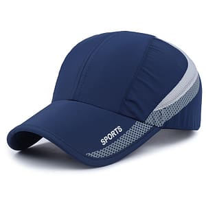 1 Ediko Quick- Cap, Adjustable, Breathable Mesh Back, Sun Protection Hat For Outdoor Activities, Camping & Hiking – Navy Blue With Gray Accents, Hiking Accessories Hats Shop Online at Dubai Trades