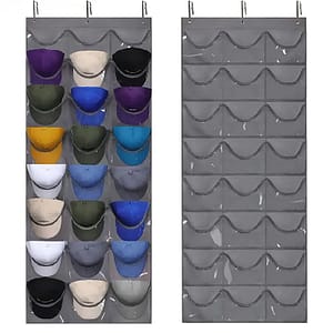 1 Hanging Hat Storage Rack, Creative Door Hat Hanging Bag, Wall-mounted Visible Baseball Cap Rack, With 3 Hooks, 24 , For Bedroom, Living Room Clothing & Closet Storage Shop Online at Dubai Trades