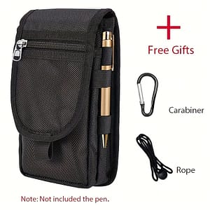 1 Pack Black Phone Waist Bag With Multi-functional Pen Holder Clothing, Shoes & Jewelry Shop Online at Dubai Trades