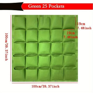 1 Pack, Grow Your Own Garden With This Vertical Hanging Wall Planting Bag 18/25/36/49/64/72 Pockets Gardening & Lawn Care Shop Online at Dubai Trades
