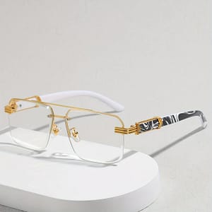 1 Pair Of Half Frame Glasses With Flat Lenses Accessories Shop Online at Dubai Trades