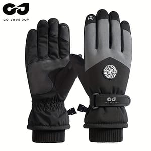 1 Pair Of Outdoor Ski Gloves For Men And Women In Winter, Non-slip And Thickened Warm Cycling Gloves For Touch Screen Accessories Shop Online at Dubai Trades
